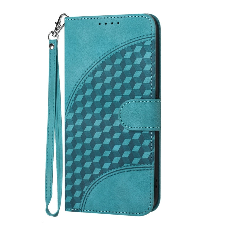 For Motorola Moto G Power 5G 2024 YX0060 Elephant Head Embossed Phone Leather Case with Lanyard(Light Blue) - Motorola Cases by PMC Jewellery | Online Shopping South Africa | PMC Jewellery | Buy Now Pay Later Mobicred