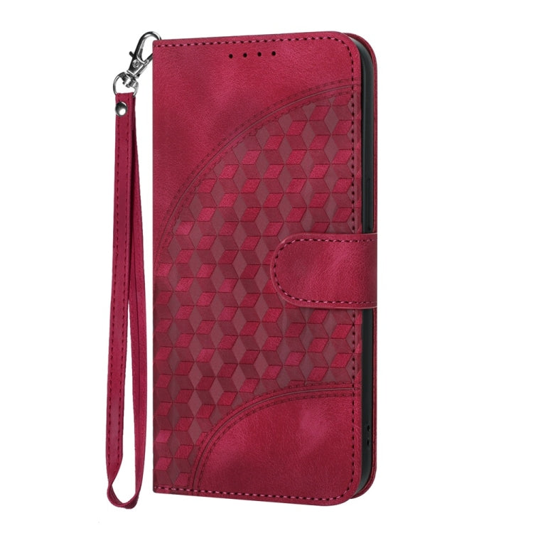 For Motorola Moto G Stylus 5G 2024 YX0060 Elephant Head Embossed Phone Leather Case with Lanyard(Rose Red) - Motorola Cases by PMC Jewellery | Online Shopping South Africa | PMC Jewellery | Buy Now Pay Later Mobicred