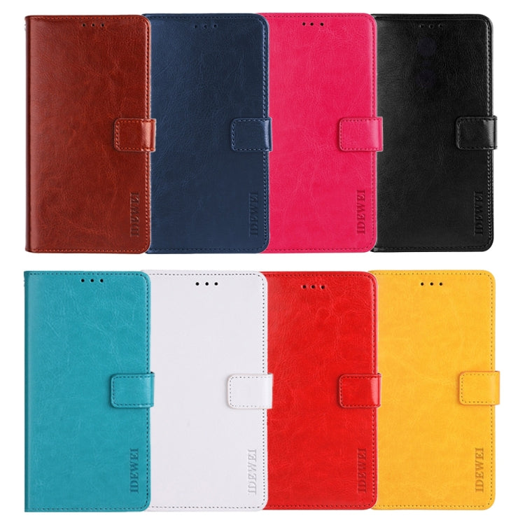 For Nothing Phone 2 idewei Crazy Horse Texture Leather Phone Case with Holder(Yellow) - Nothing Cases by idewei | Online Shopping South Africa | PMC Jewellery | Buy Now Pay Later Mobicred