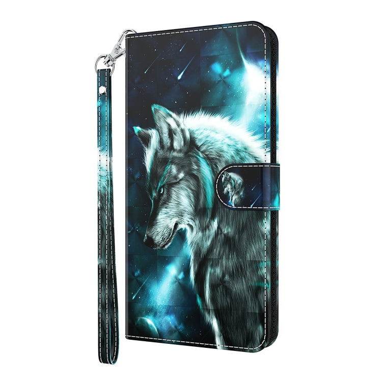 For Xiaomi Redmi Note 13 Pro+ 3D Painting Pattern Flip Leather Phone Case(Wolf) - Note 13 Pro+ Cases by PMC TechLife | Online Shopping South Africa | PMC TechLife | Buy Now Pay Later Mobicred
