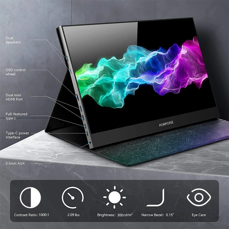 17.3 inch UHD 2560x1440P IPS Screen Portable Monitor(No Charger) - free shipping - PMC TechLife - Order now!