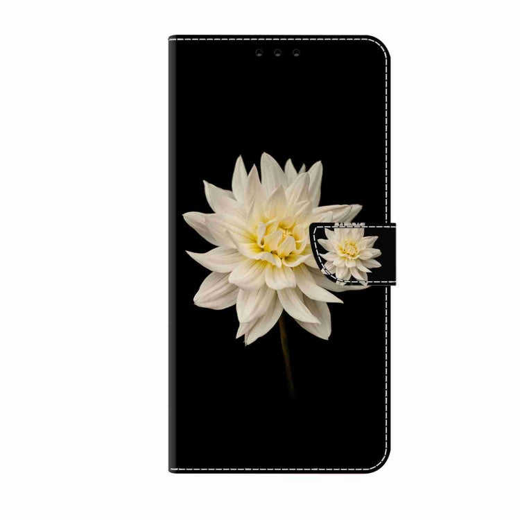 For Honor Magic5 Pro Crystal 3D Shockproof Protective Leather Phone Case(White Flower) - Honor Cases by PMC TechLife | Online Shopping South Africa | PMC TechLife | Buy Now Pay Later Mobicred