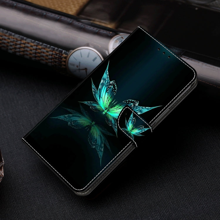 For Honor Magic6 Lite Crystal 3D Shockproof Protective Leather Phone Case(Reflection Dutterfly) - Honor Cases by PMC TechLife | Online Shopping South Africa | PMC TechLife | Buy Now Pay Later Mobicred