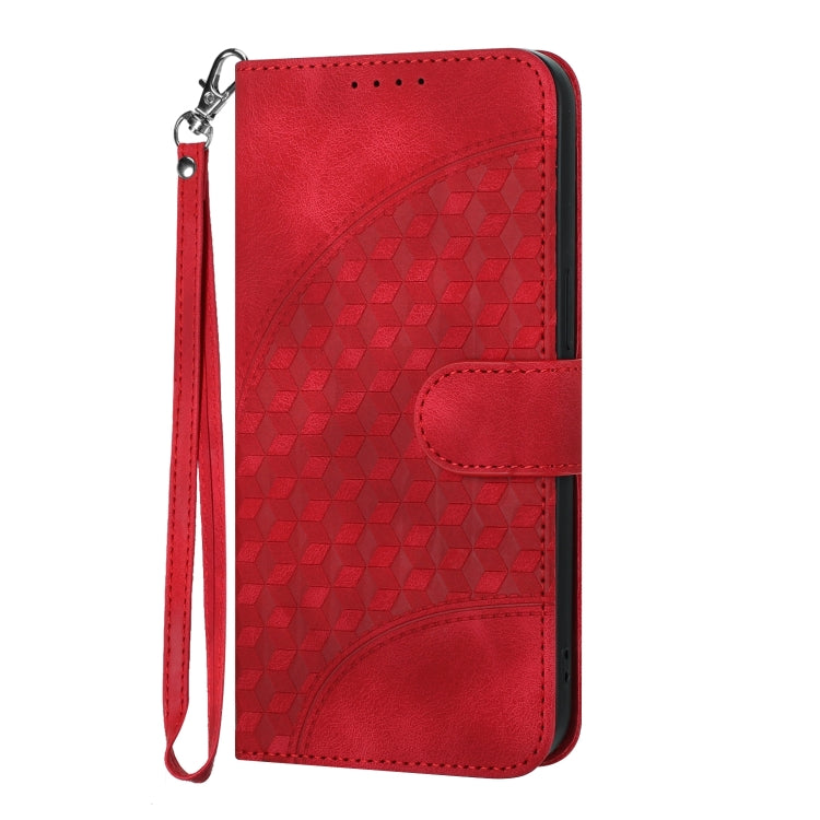 For Google Pixel 9 Pro YX0060 Elephant Head Embossed Phone Leather Case with Lanyard(Red) - Google Cases by PMC TechLife | Online Shopping South Africa | PMC TechLife | Buy Now Pay Later Mobicred