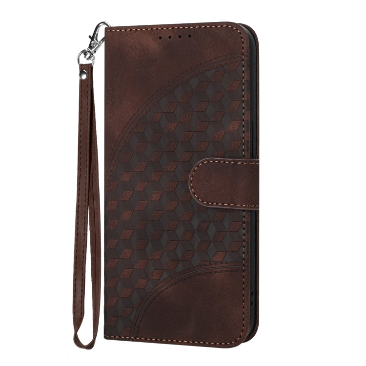 For Google Pixel 9 Pro YX0060 Elephant Head Embossed Phone Leather Case with Lanyard(Coffee) - Google Cases by PMC TechLife | Online Shopping South Africa | PMC TechLife | Buy Now Pay Later Mobicred