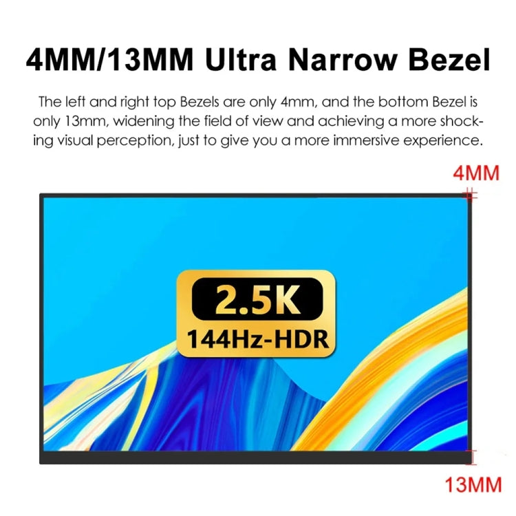 18 inch HDR 2560x1600P IPS Screen Portable Monitor(EU Plug) - LCD Monitors by PMc TechLife | Online Shopping South Africa | PMc TechLife | Buy Now Pay Later Mobicred