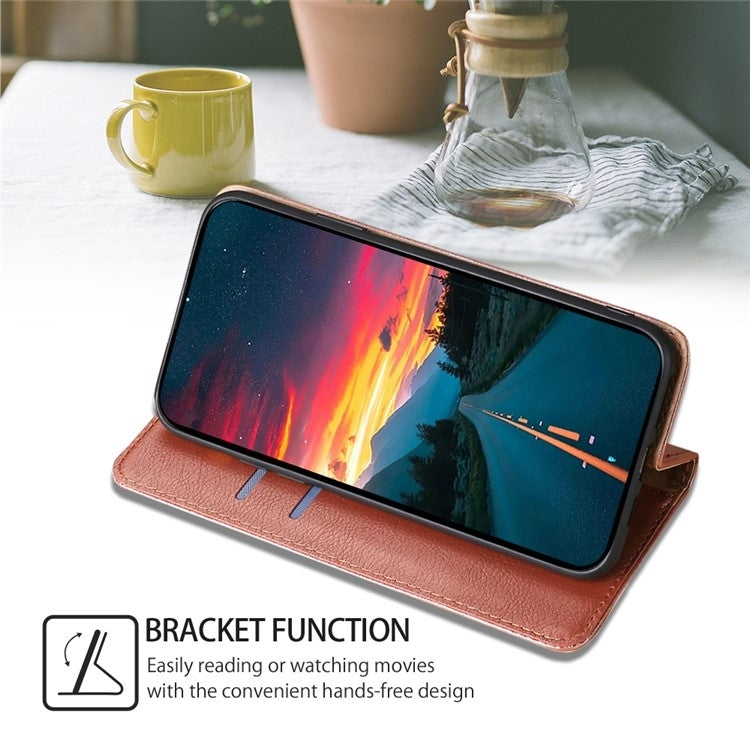 For Motorola Edge 5G 2024 Gloss Oil Solid Color Magnetic Leather Phone Case(Rose Gold) - Motorola Cases by PMC Jewellery | Online Shopping South Africa | PMC Jewellery | Buy Now Pay Later Mobicred