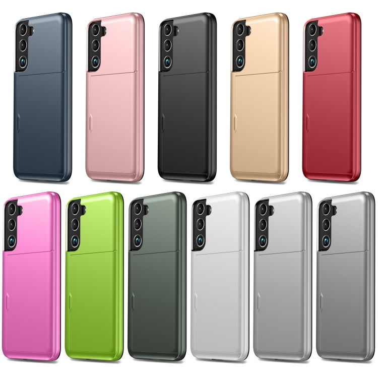 For Samsung Galaxy S25+ 5G Shockproof Armor Phone Case with Card Slot(Silver) - Galaxy S25+ 5G Cases by PMC Jewellery | Online Shopping South Africa | PMC Jewellery | Buy Now Pay Later Mobicred