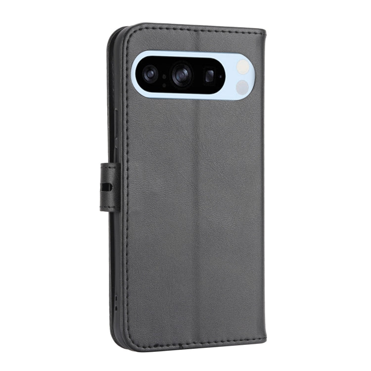 For Google Pixel 9 Embossed Happy Cat Pattern Flip Leather Phone Case(Black) - Google Cases by PMC TechLife | Online Shopping South Africa | PMC TechLife | Buy Now Pay Later Mobicred