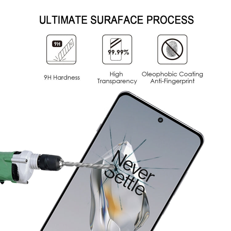 For OnePlus 12 9H HD 3D Curved Edge Tempered Glass Film(Black) - OnePlus Tempered Glass by PMC TechLife | Online Shopping South Africa | PMC TechLife