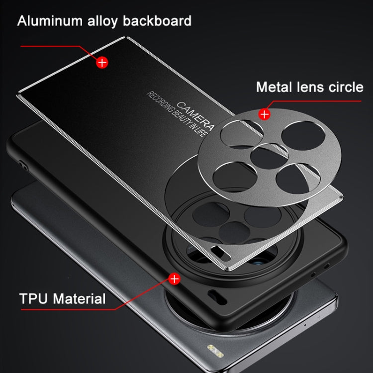 For vivo X100 Frosted Metal Phone Case(Black) - free shipping - PMC TechLife - Order now!