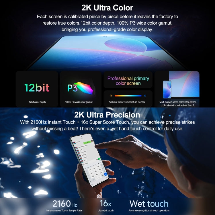 Xiaomi Redmi K70 Pro, 16GB+256GB,  6.67 inch HyperOS Qualcomm Snapdragon 8 Gen 3 Octa Core 4nm up to 3.3GHz, NFC, Network: 5G(Black) - free shipping - PMc TechLife - Order now!