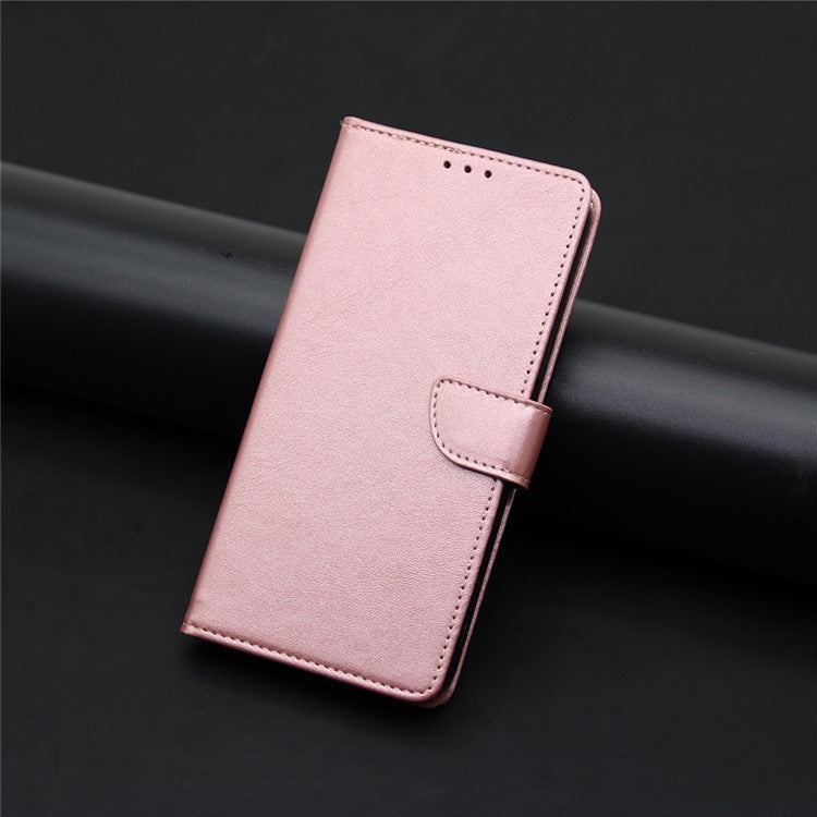 For Motorola Moto G Play 4G 2024 Calf Texture Buckle Flip Leather Phone Case(Rose Gold) - Motorola Cases by PMC Jewellery | Online Shopping South Africa | PMC Jewellery | Buy Now Pay Later Mobicred