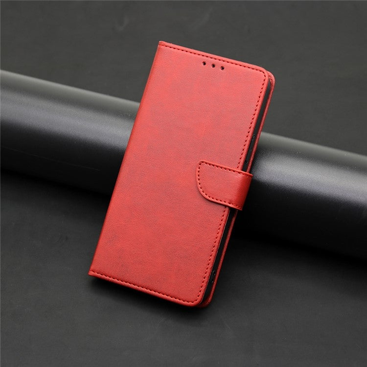 For Motorola Moto G Play 4G 2024 Calf Texture Buckle Flip Leather Phone Case(Red) - Motorola Cases by PMC Jewellery | Online Shopping South Africa | PMC Jewellery | Buy Now Pay Later Mobicred