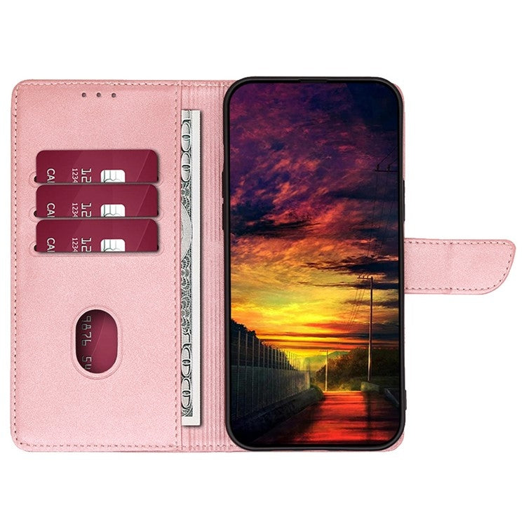 For Motorola Edge 5G 2024 Calf Texture Buckle Flip Leather Phone Case(Rose Gold) - Motorola Cases by PMC Jewellery | Online Shopping South Africa | PMC Jewellery | Buy Now Pay Later Mobicred