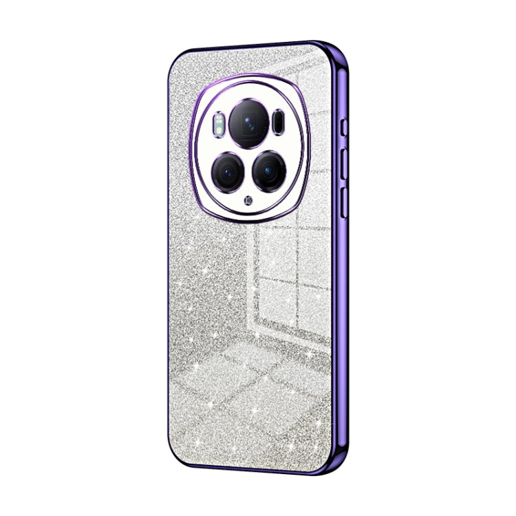 For Honor Magic6 Pro Gradient Glitter Powder Electroplated Phone Case(Purple) - Honor Cases by PMC Jewellery | Online Shopping South Africa | PMC Jewellery | Buy Now Pay Later Mobicred