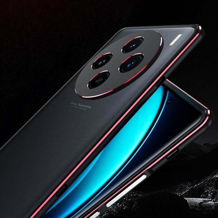 For vivo X100 Aurora Series Metal Frame Phone Case(Silver) - vivo Cases by imak | Online Shopping South Africa | PMC Jewellery | Buy Now Pay Later Mobicred