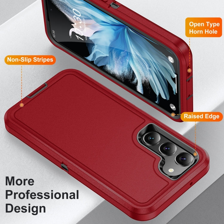 For Samsung Galaxy S24+ 5G / S25+ 5G Life Waterproof Rugged Phone Case(Red + Black) - free shipping - PMC Jewellery - Order now!