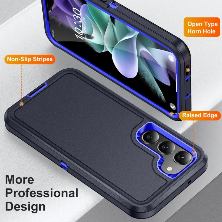 For Samsung Galaxy S24 5G / S25 5G Life Waterproof Rugged Phone Case(Dark Blue + Royal Blue) - Galaxy S24 5G Cases by PMC Jewellery | Online Shopping South Africa | PMC Jewellery | Buy Now Pay Later Mobicred