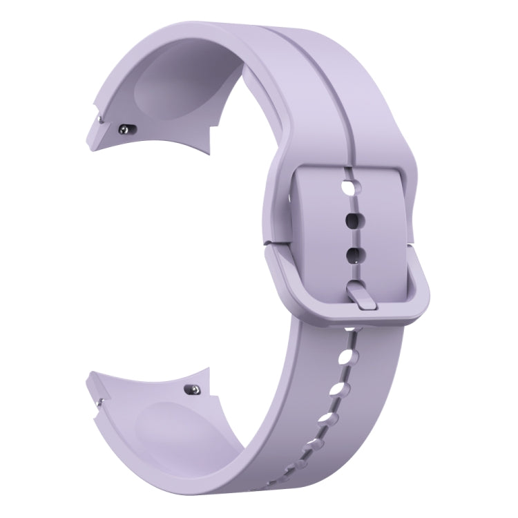 For Samsung Galaxy Watch 6 / 6 Classic Colorful Buckle Silicone Watch Band(Purple) - Watch Bands by PMC TechLife | Online Shopping South Africa | PMC TechLife