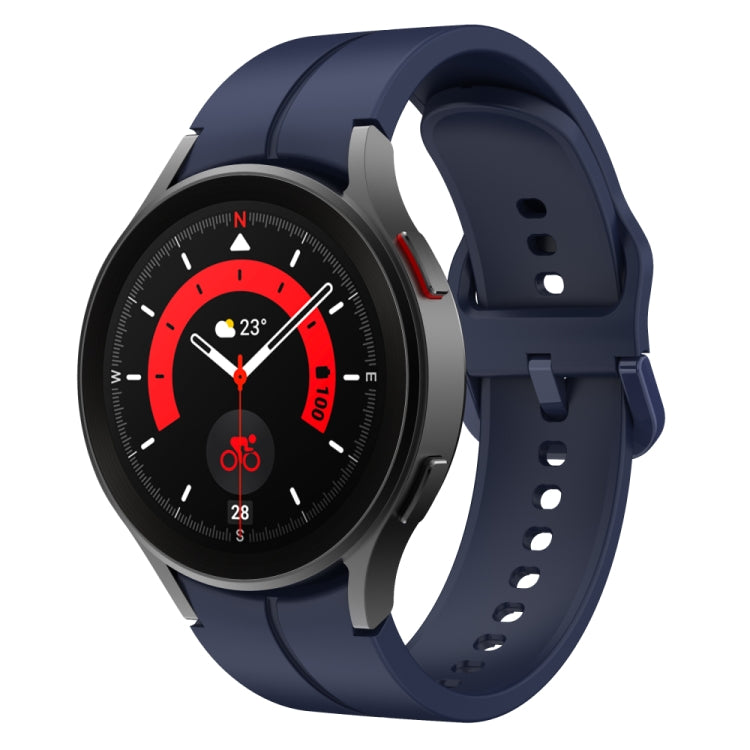 For Samsung Galaxy Watch 6 / 6 Classic Colorful Buckle Silicone Watch Band(Midnight Blue) - Watch Bands by PMC TechLife | Online Shopping South Africa | PMC TechLife
