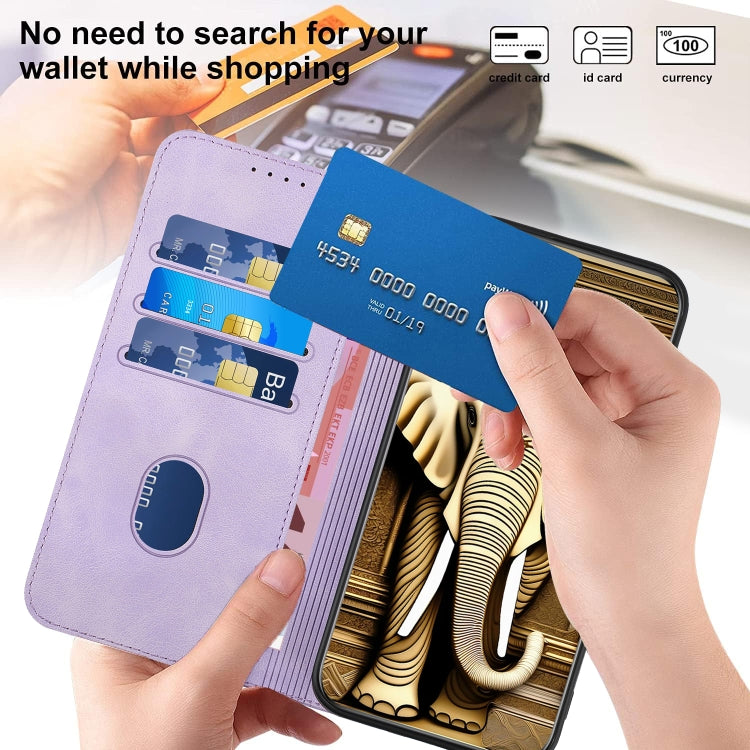For Huawei Pura 70 Pro/70 Pro+ YX0060 Elephant Head Embossed Phone Leather Case with Lanyard(Light Purple) - Huawei Cases by PMC Jewellery | Online Shopping South Africa | PMC Jewellery | Buy Now Pay Later Mobicred