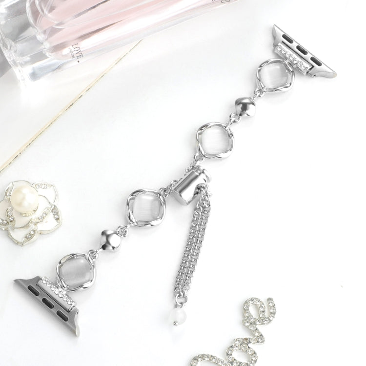 For Apple Watch Ultra 2 49mm Shell Metal Chain Bracelet Watch Band(Silver) - Watch Bands by PMC TechLife | Online Shopping South Africa | PMC TechLife | Buy Now Pay Later Mobicred