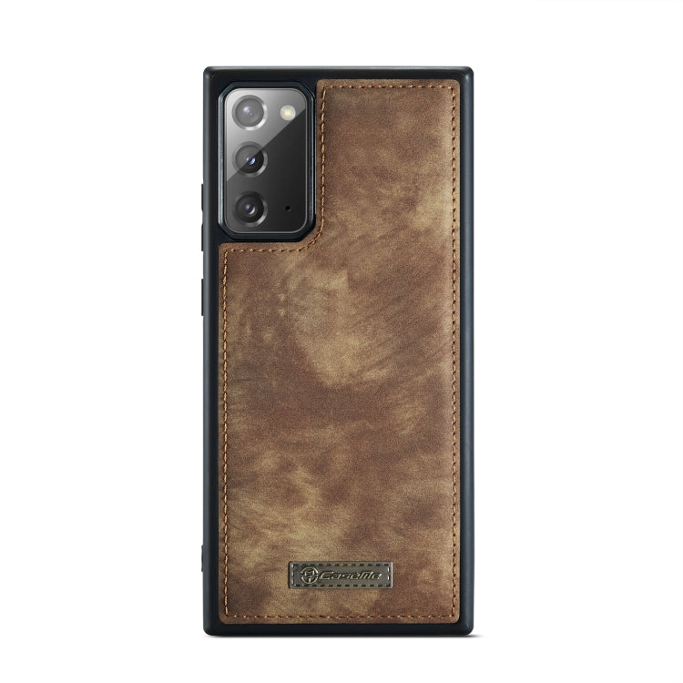 For Samsung Galaxy Note20 CaseMe-008 Detachable Multifunctional Horizontal Flip Leather Case with Card Slot & Holder & Zipper Wallet & Photo Frame(Brown) - free shipping - PMC Jewellery - Order now!