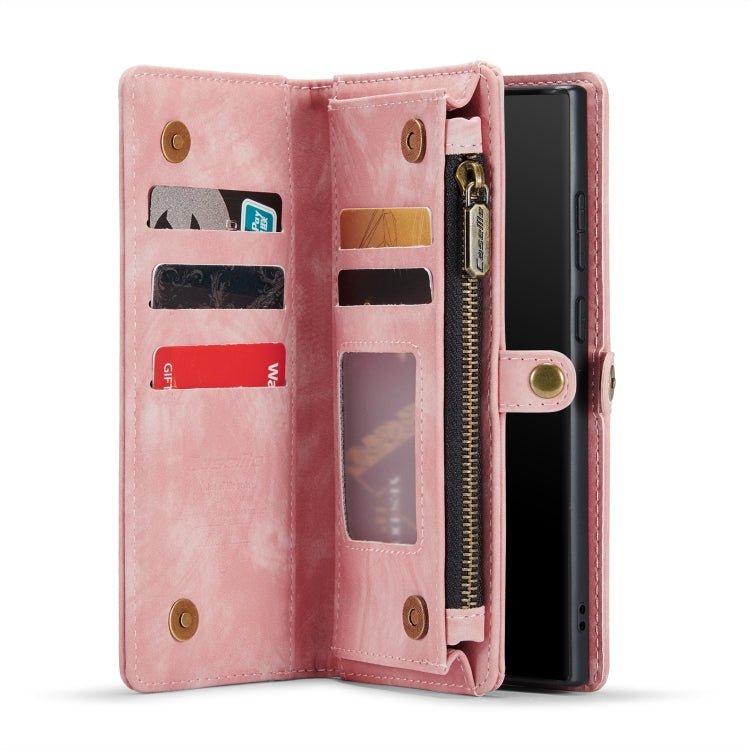 For Samsung Galaxy Note20 CaseMe-008 Detachable Multifunctional Horizontal Flip Leather Case with Card Slot & Holder & Zipper Wallet & Photo Frame (Pink) - free shipping - PMC Jewellery - Order now!