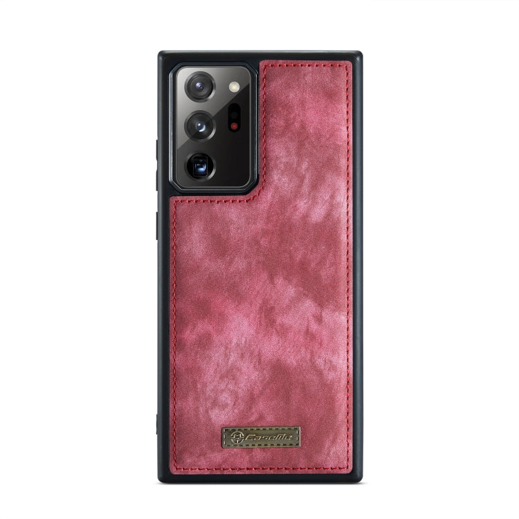 For Samsung Galaxy Note20 Ultra CaseMe-008 Detachable Multifunctional Horizontal Flip Leather Case with Card Slot & Holder & Zipper Wallet & Photo Frame(Red) - free shipping - PMC Jewellery - Order now!