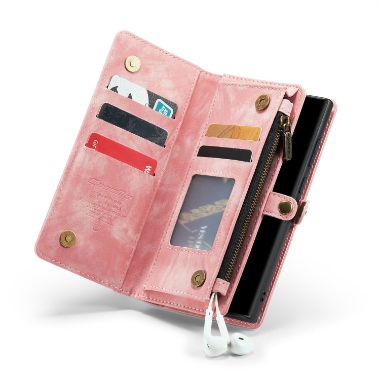 For Samsung Galaxy Note20 Ultra CaseMe-008 Detachable Multifunctional Horizontal Flip Leather Case with Card Slot & Holder & Zipper Wallet & Photo Frame (Pink) - free shipping - PMC Jewellery - Order now!