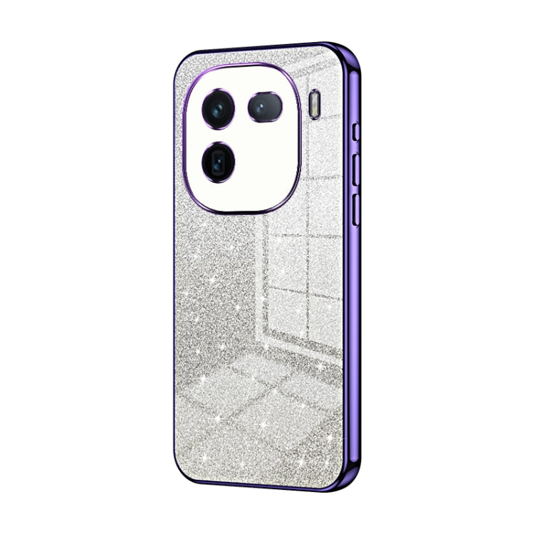 For vivo iQOO 12 Gradient Glitter Powder Electroplated Phone Case(Purple) - iQOO 12 Cases by PMC TechLife | Online Shopping South Africa | PMC TechLife | Buy Now Pay Later Mobicred