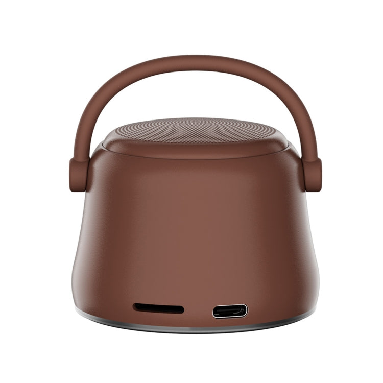 EWA A20 Mini Bluetooth Bass Radiator Metal Speaker(Brown) - free shipping - PMC Jewellery - Order now!