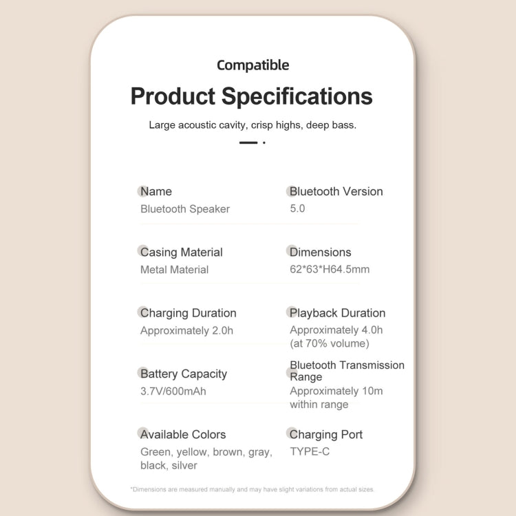 EWA A20 Mini Bluetooth Bass Radiator Metal Speaker(Sliver) - free shipping - PMC Jewellery - Order now!