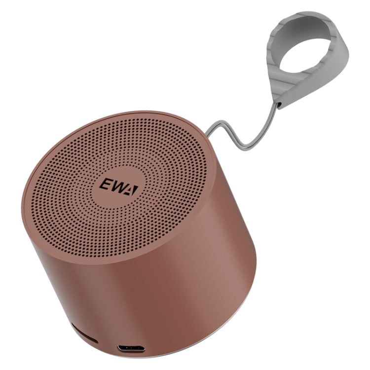 EWA A129 Mini Bluetooth 5.0 Bass Radiator Metal Speaker(Brown) - free shipping - PMC Jewellery - Order now!