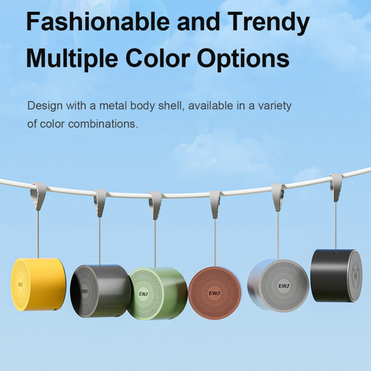 EWA A129 Mini Bluetooth 5.0 Bass Radiator Metal Speaker(Brown) - free shipping - PMC Jewellery - Order now!