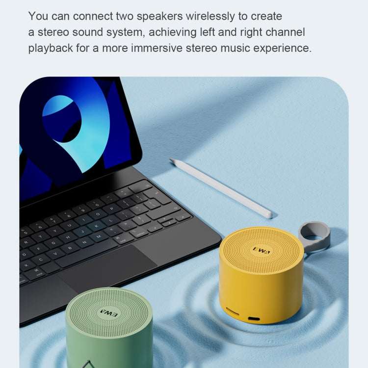 EWA A129 Mini Bluetooth 5.0 Bass Radiator Metal Speaker(Grey) - free shipping - PMC Jewellery - Order now!