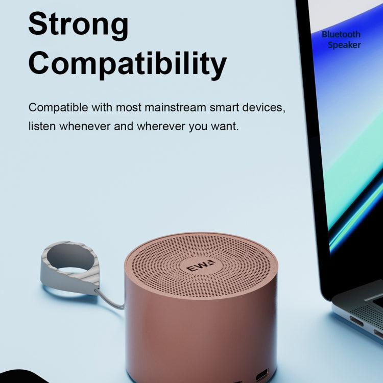 EWA A129 Mini Bluetooth 5.0 Bass Radiator Metal Speaker(Grey) - free shipping - PMC Jewellery - Order now!