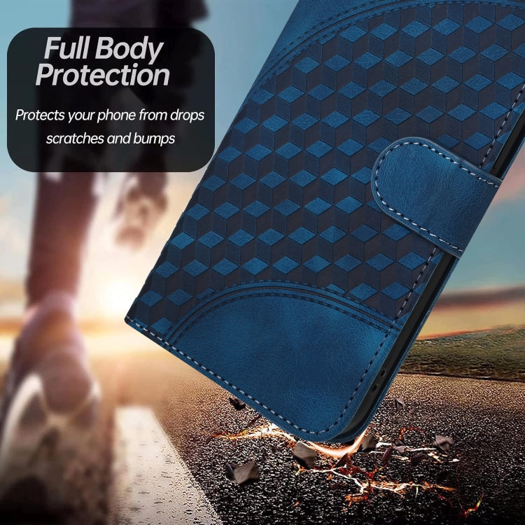For Samsung Galaxy S22 5G YX0060 Elephant Head Embossed Phone Leather Case with Lanyard(Royal Blue) - Galaxy S22 5G Cases by PMC TechLife | Online Shopping South Africa | PMC TechLife