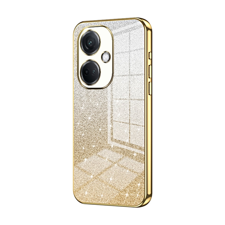 For OPPO K11 Gradient Glitter Powder Electroplated Phone Case(Gold) - free shipping - PMC TechLife - Order now!