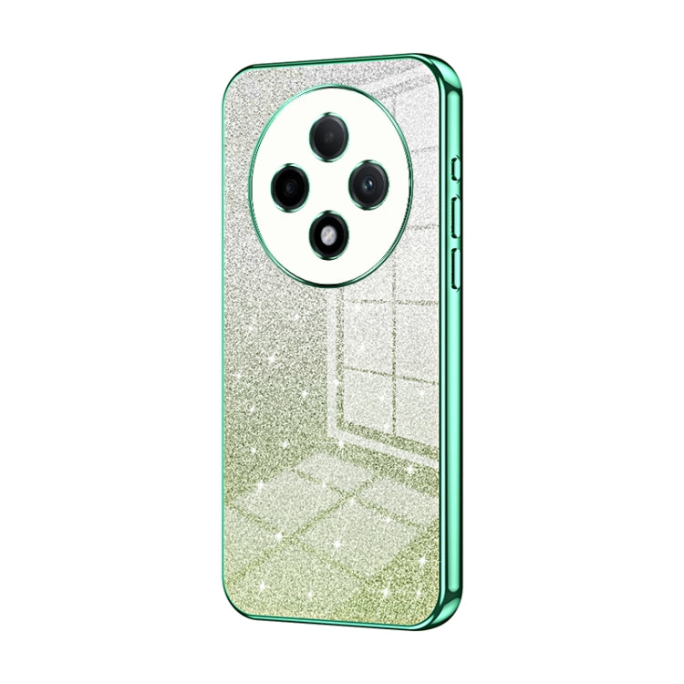 For OPPO A3 Pro Gradient Glitter Powder Electroplated Phone Case(Green) - OPPO Cases by PMC TechLife | Online Shopping South Africa | PMC TechLife | Buy Now Pay Later Mobicred
