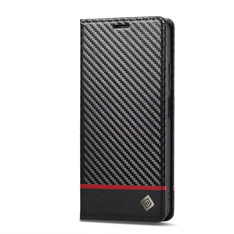 For Xiaomi Redmi Note 13 Pro 4G LC.IMEEKE Carbon Fiber Texture Flip Leather Phone Case(Horizontal Black) - Xiaomi Cases by LC.IMEEKE | Online Shopping South Africa | PMC TechLife | Buy Now Pay Later Mobicred