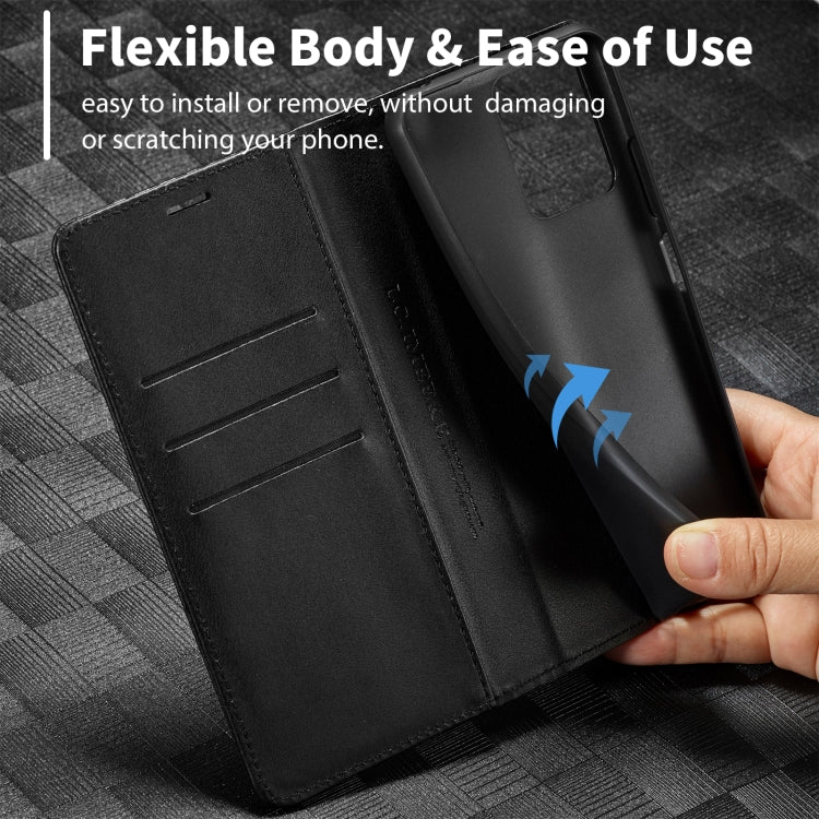 For Xiaomi Redmi Note 13 4G LC.IMEEKE Carbon Fiber Texture Flip Leather Phone Case(Horizontal Black) - Note 13 Cases by LC.IMEEKE | Online Shopping South Africa | PMC TechLife | Buy Now Pay Later Mobicred
