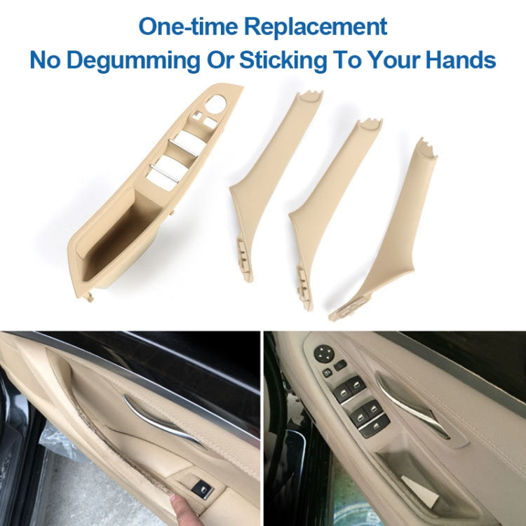 For BMW F10 / F18 5 Series 7pcs Car Inside Doors Handle Pull Trim Cover, Right Driving, 51417225874(Wine Red) - Door Handles by PMC TechLife | Online Shopping South Africa | PMC TechLife | Buy Now Pay Later Mobicred