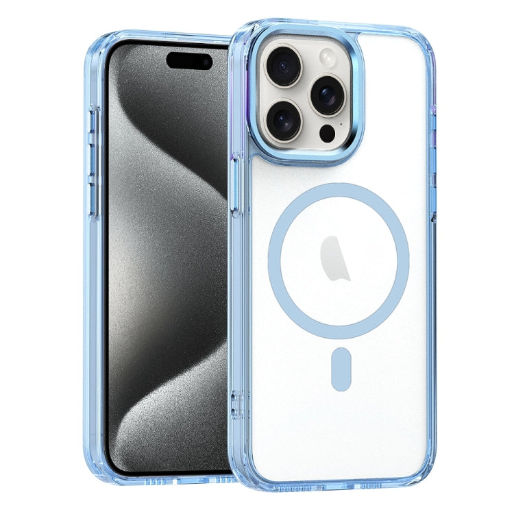 For iPhone 15 Pro Max MagSafe Magnetic Clear Phone Case(Sierra Blue) - iPhone 15 Pro Max Cases by PMC TechLife | Online Shopping South Africa | PMC TechLife