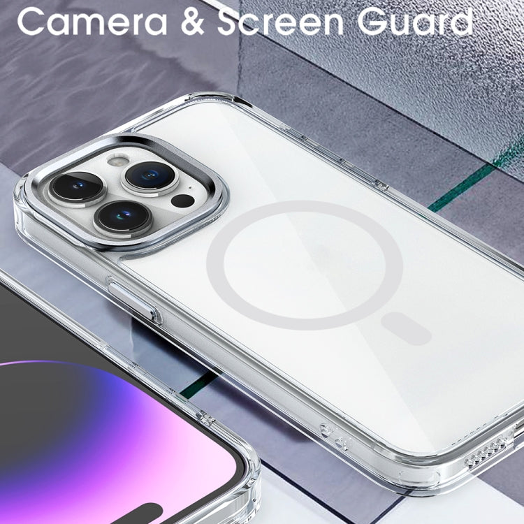 For iPhone 14 Pro MagSafe Magnetic Clear Phone Case(Purple) - free shipping - PMC TechLife - Order now!