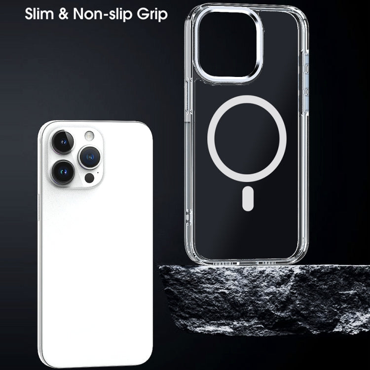 For iPhone 14 Pro MagSafe Magnetic Clear Phone Case(Purple) - free shipping - PMC TechLife - Order now!