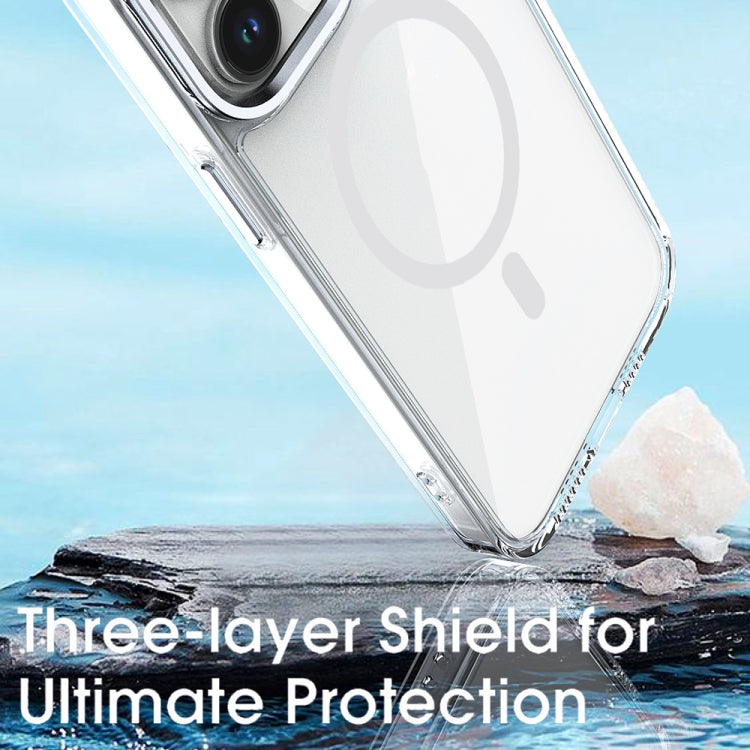 For iPhone 12 MagSafe Magnetic Clear Phone Case(Black) - iPhone 12 / 12 Pro Cases by PMC TechLife | Online Shopping South Africa | PMC TechLife
