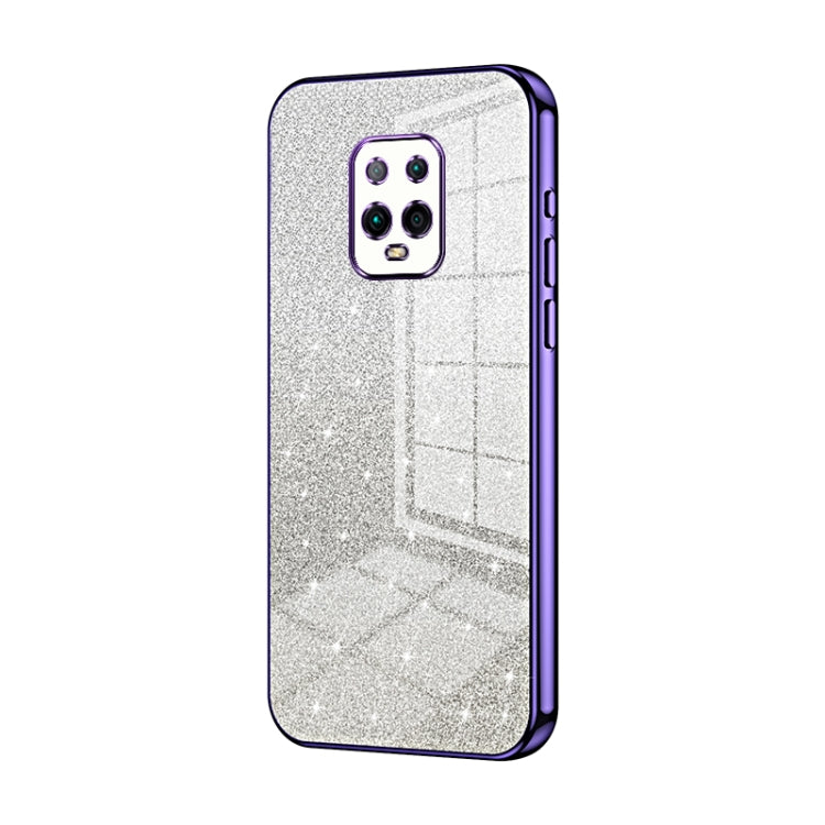 For Xiaomi Redmi 10X Pro 5G Gradient Glitter Powder Electroplated Phone Case(Purple) - Xiaomi Cases by PMC TechLife | Online Shopping South Africa | PMC TechLife | Buy Now Pay Later Mobicred