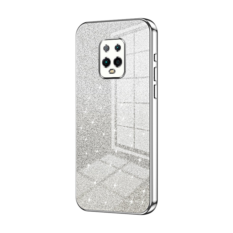 For Xiaomi Redmi 10X Pro 5G Gradient Glitter Powder Electroplated Phone Case(Silver) - Xiaomi Cases by PMC TechLife | Online Shopping South Africa | PMC TechLife | Buy Now Pay Later Mobicred